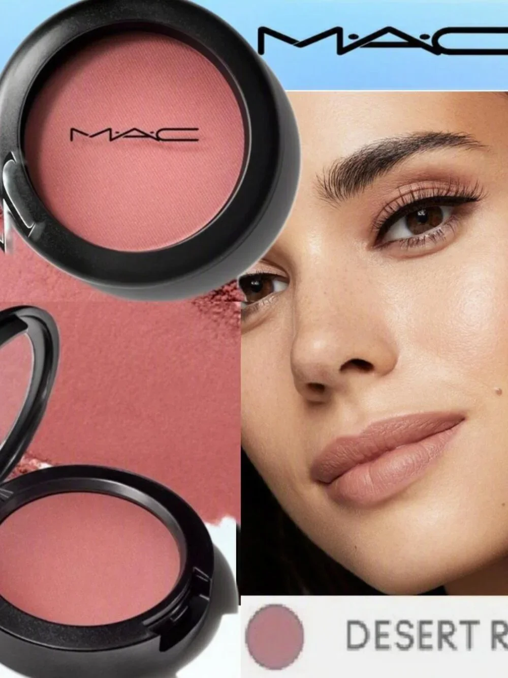 MAC Matte Powder Contouring Blush* ~ Desert Rose (Soft Burgundy Wine) 6g NIB